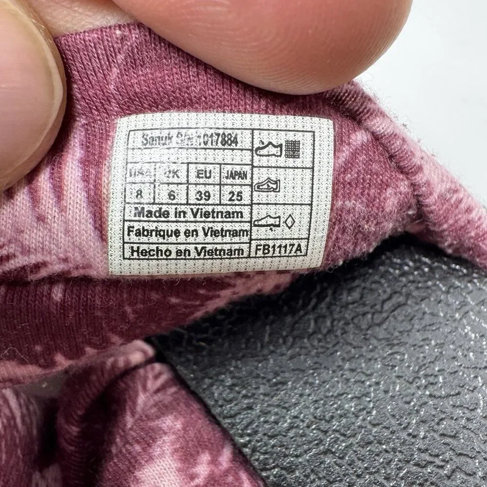 Sanuk Shoes Womens 8 Yoga Sling Ella Prints Slingback Flip Flops 1017884 Pink